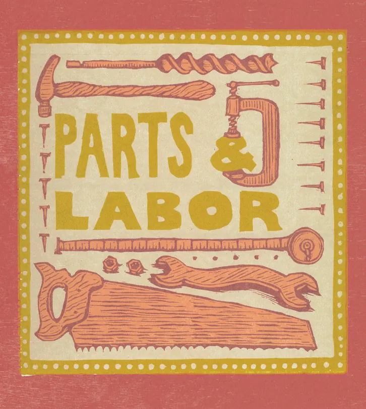 Parts and Labor Red Blend Bottle
