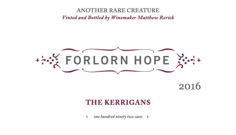 The Kerrigans Carignan Bottle