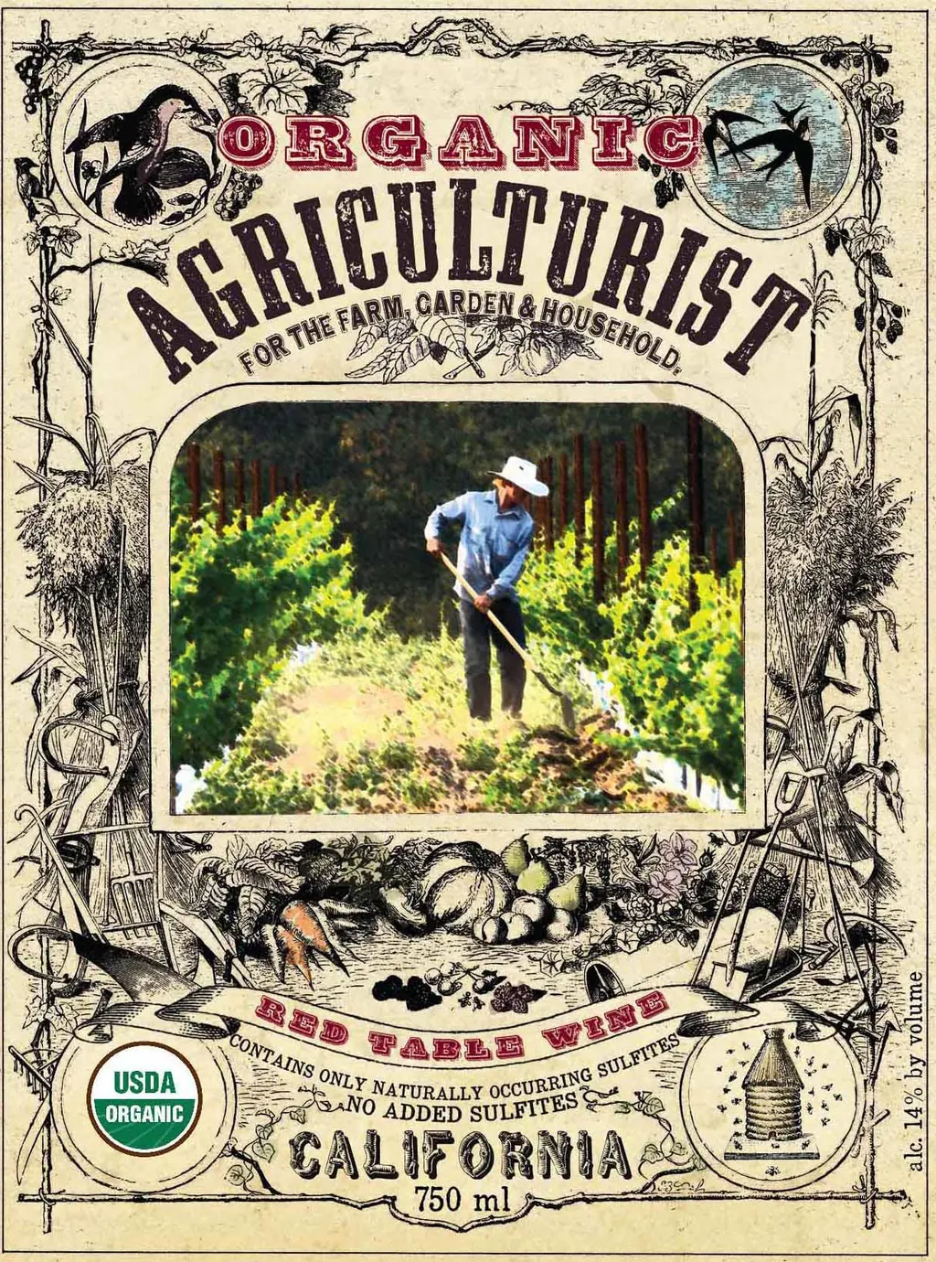 Organic Agriculturist Red Bottle