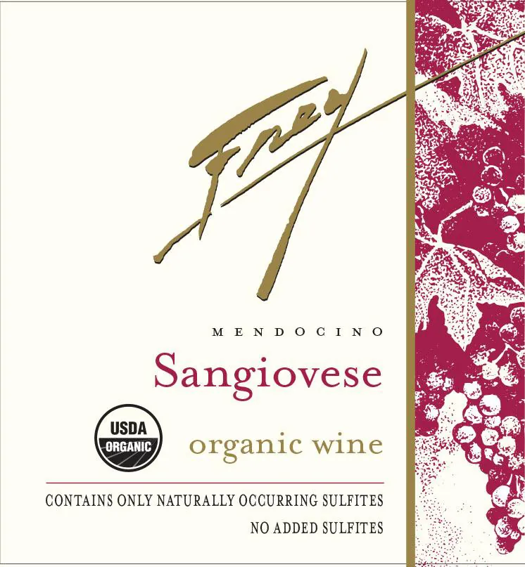 Organic Sangiovese Bottle