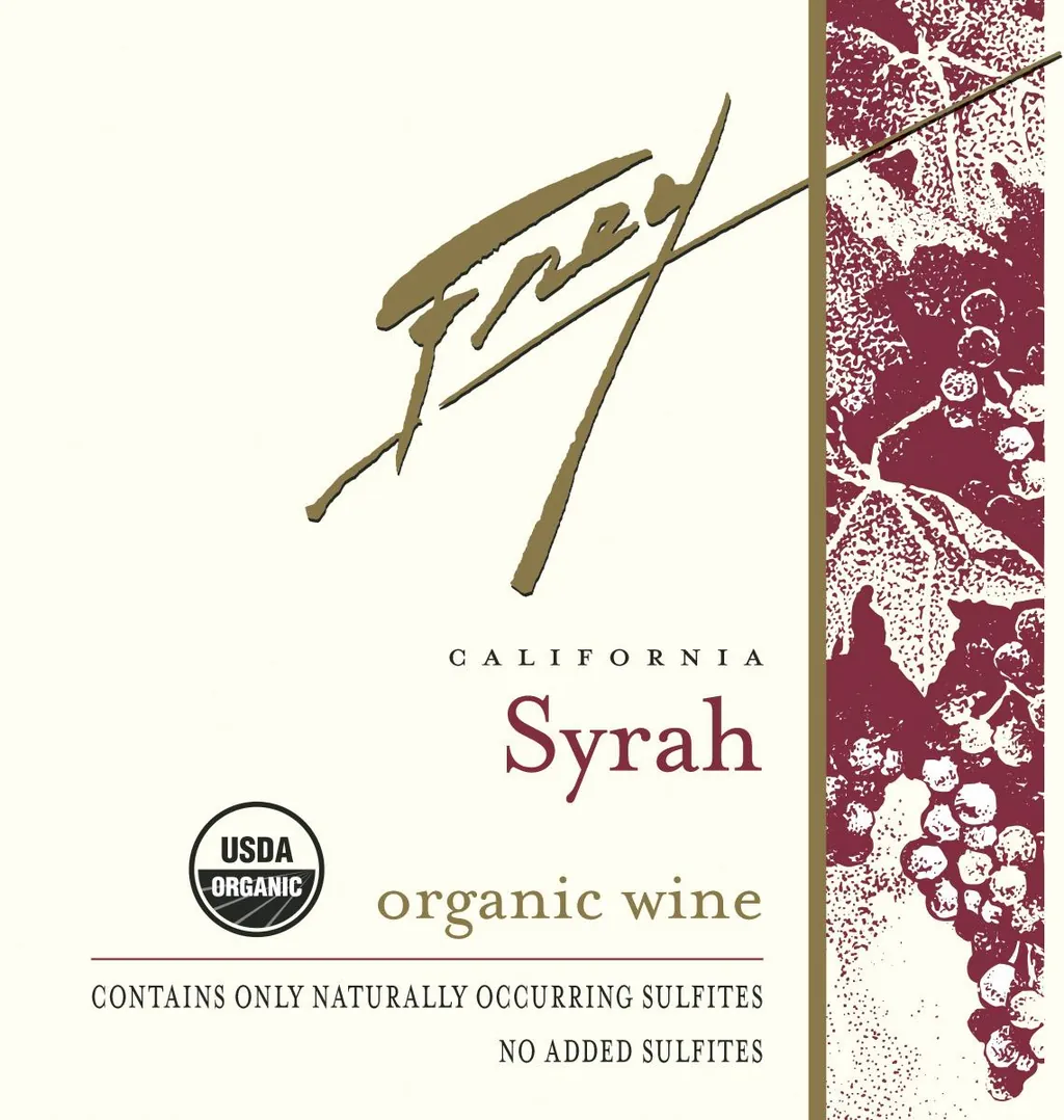 Organic Syrah Bottle