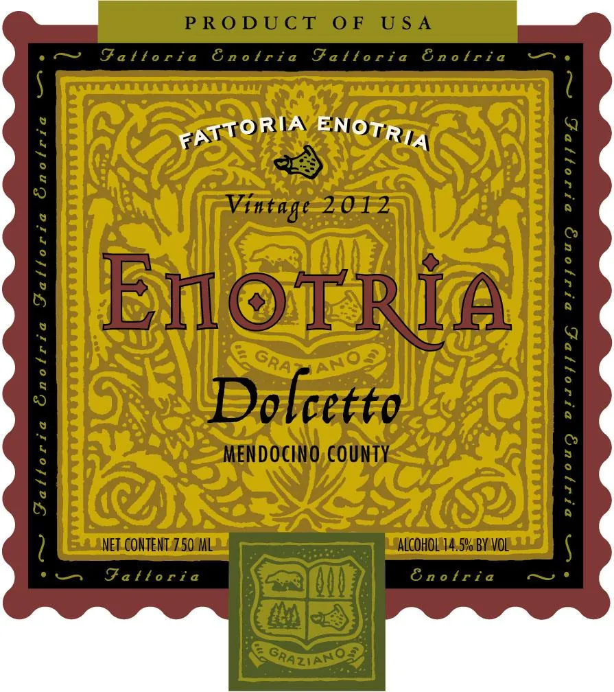Enotria Dolcetto Bottle