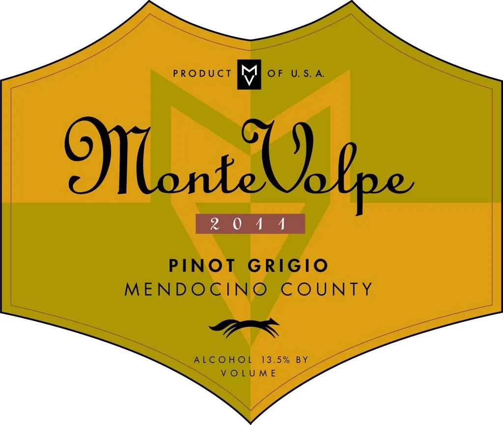 Monte Volpe Pinot Grigio Bottle