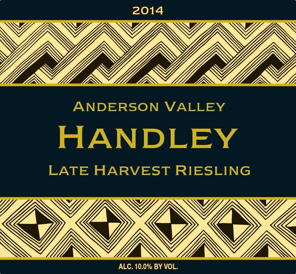 Late Harvest Riesling Bottle