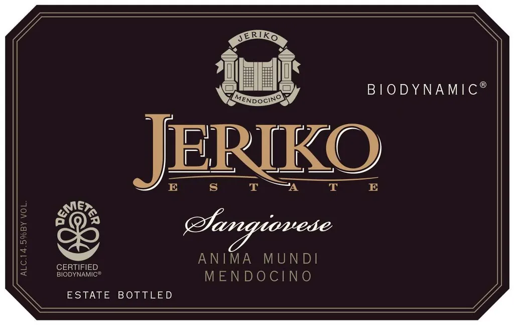 Anima Mundi Sangiovese Bottle