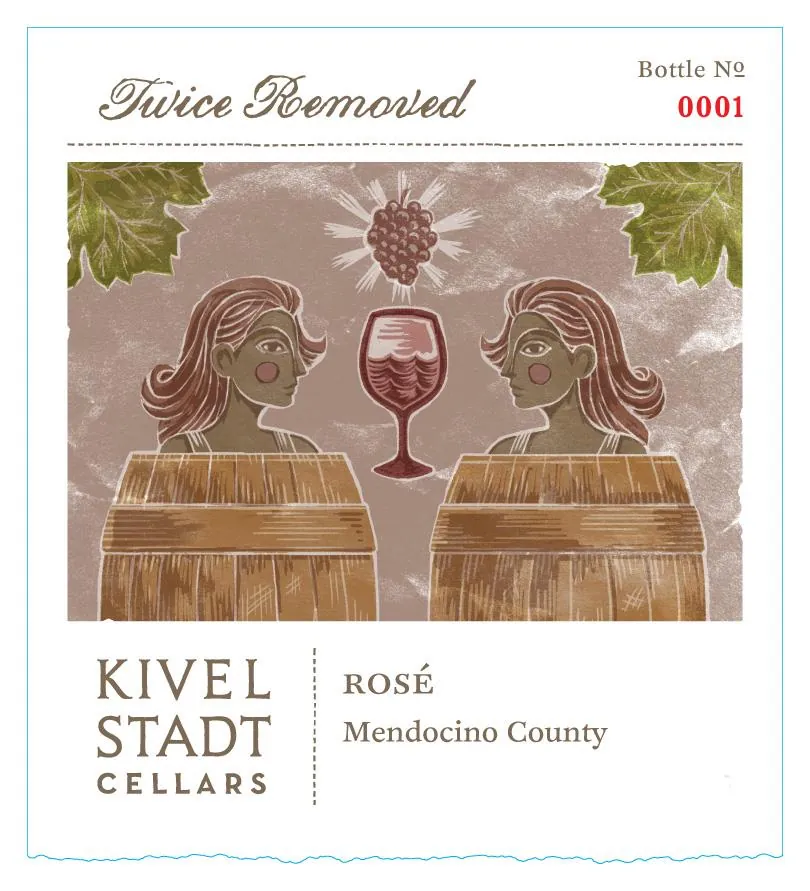 Twice Removed Rose Bottle