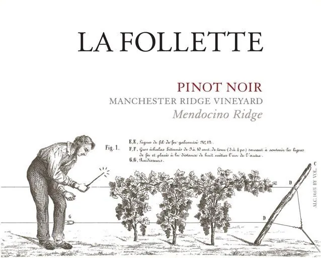 Manchester Ridge Vineyard Pinot Noir Bottle