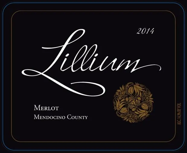 Mendocino County Merlot Bottle