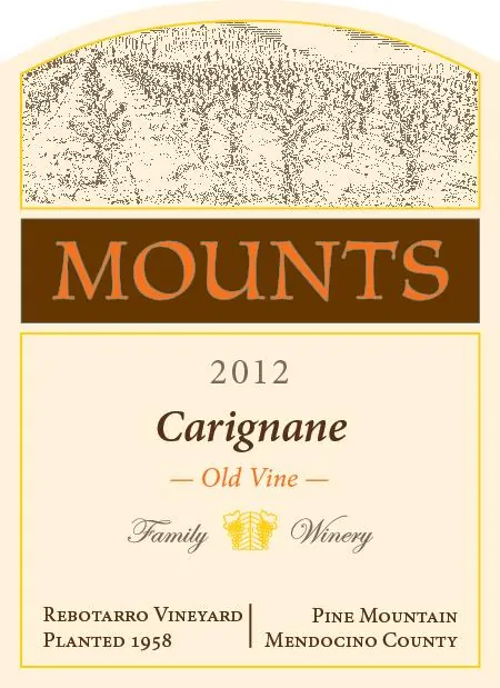 Carignane Rebottaro Vineyard Bottle