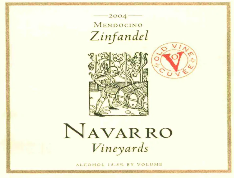 Navarro Zinfandel Bottle