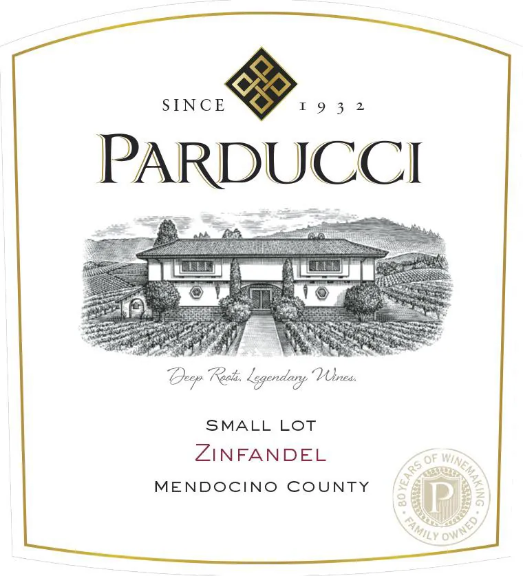 Small Lot Zinfandel Bottle