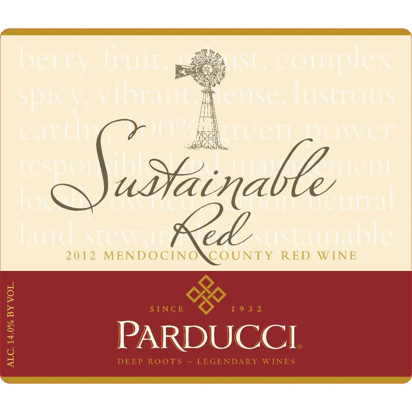 Sustainable Red Blend Bottle