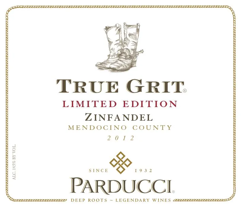 True Grit Limited Edition Zinfandel Bottle