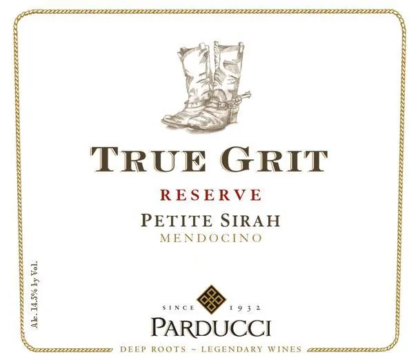 True Grit Reserve Petite Sirah Bottle