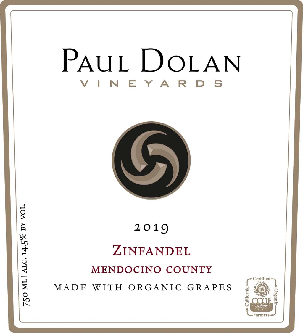 Organically Grown Zinfandel Bottle