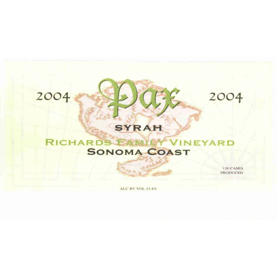 Richards Family Syrah Bottle