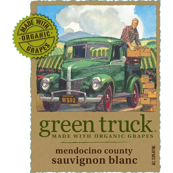 Green Truck Sauvignon Blanc Bottle
