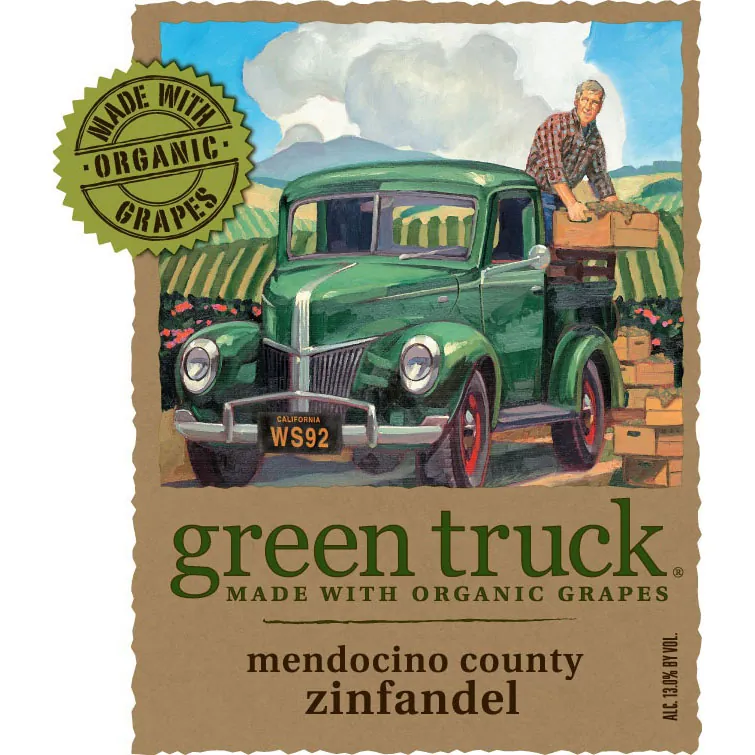 Green Truck Zinfandel Bottle