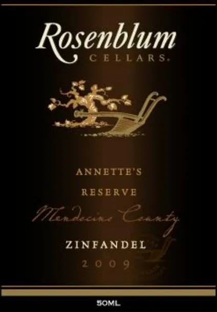 Annette's Reserve Zinfandel Bottle