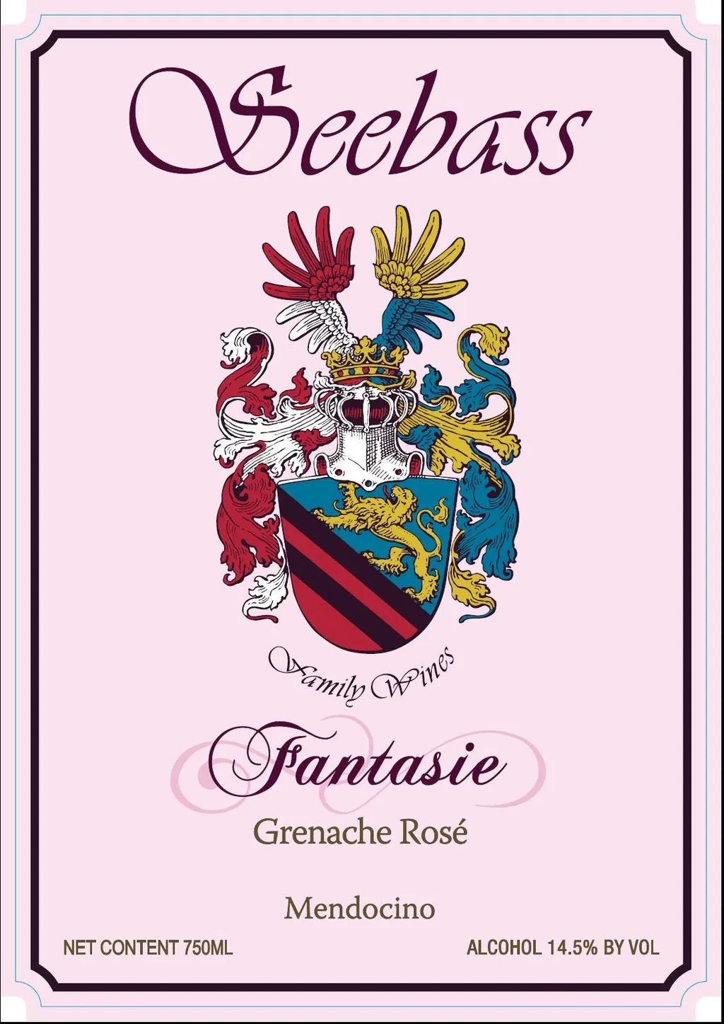 Fantasie Rose of Grenache Bottle