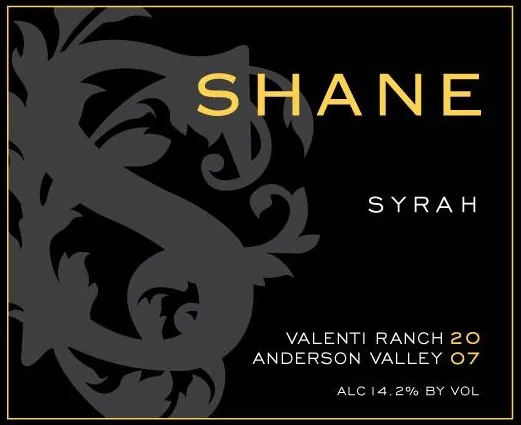 Valenti Ranch Syrah Bottle