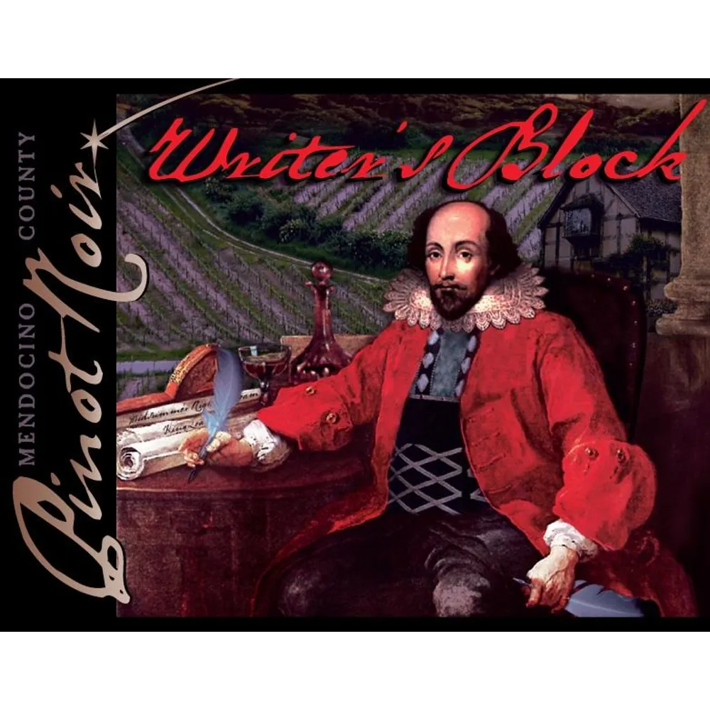 Writer's Block Mendocino Pinot Noir Bottle