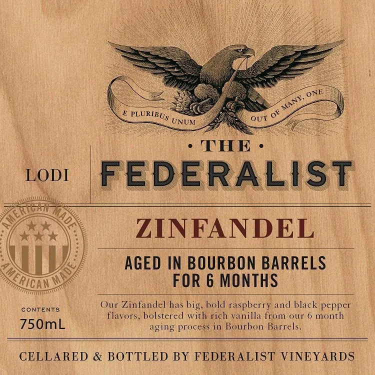 Bourbon Barrel Aged Zinfandel Bottle