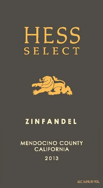 Hess Select Zinfandel Bottle