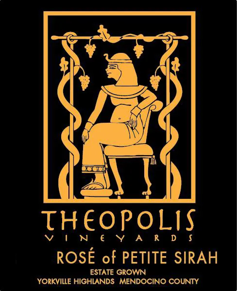 Estate Grown Rose of Petite Sirah Bottle