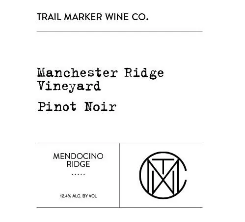 Manchester Ridge Pinot Noir Bottle
