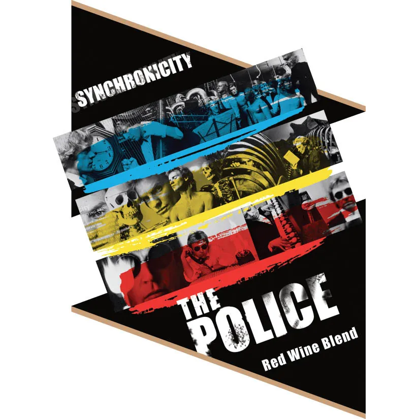 The Police Synchronicity Red Wine Blend Bottle