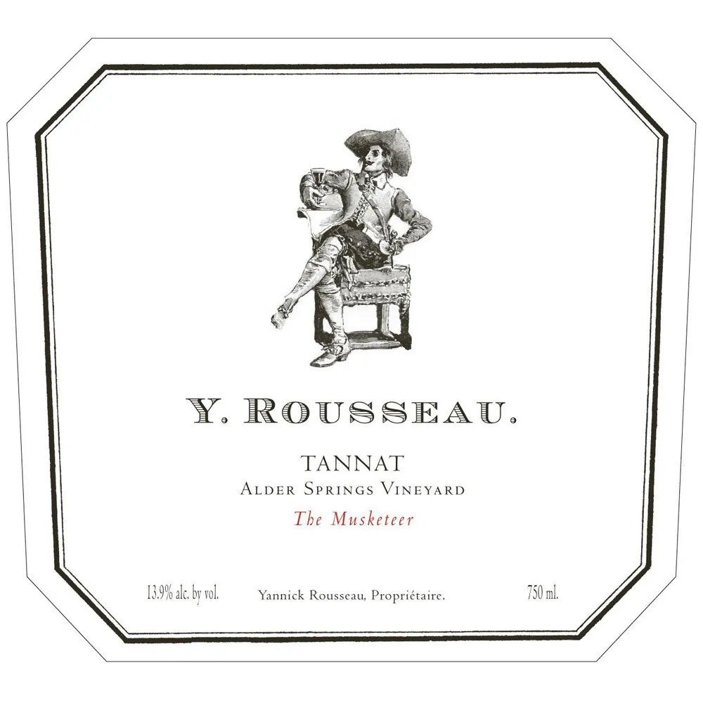 The Musketeer Alder Springs Vineyard Tannat Bottle