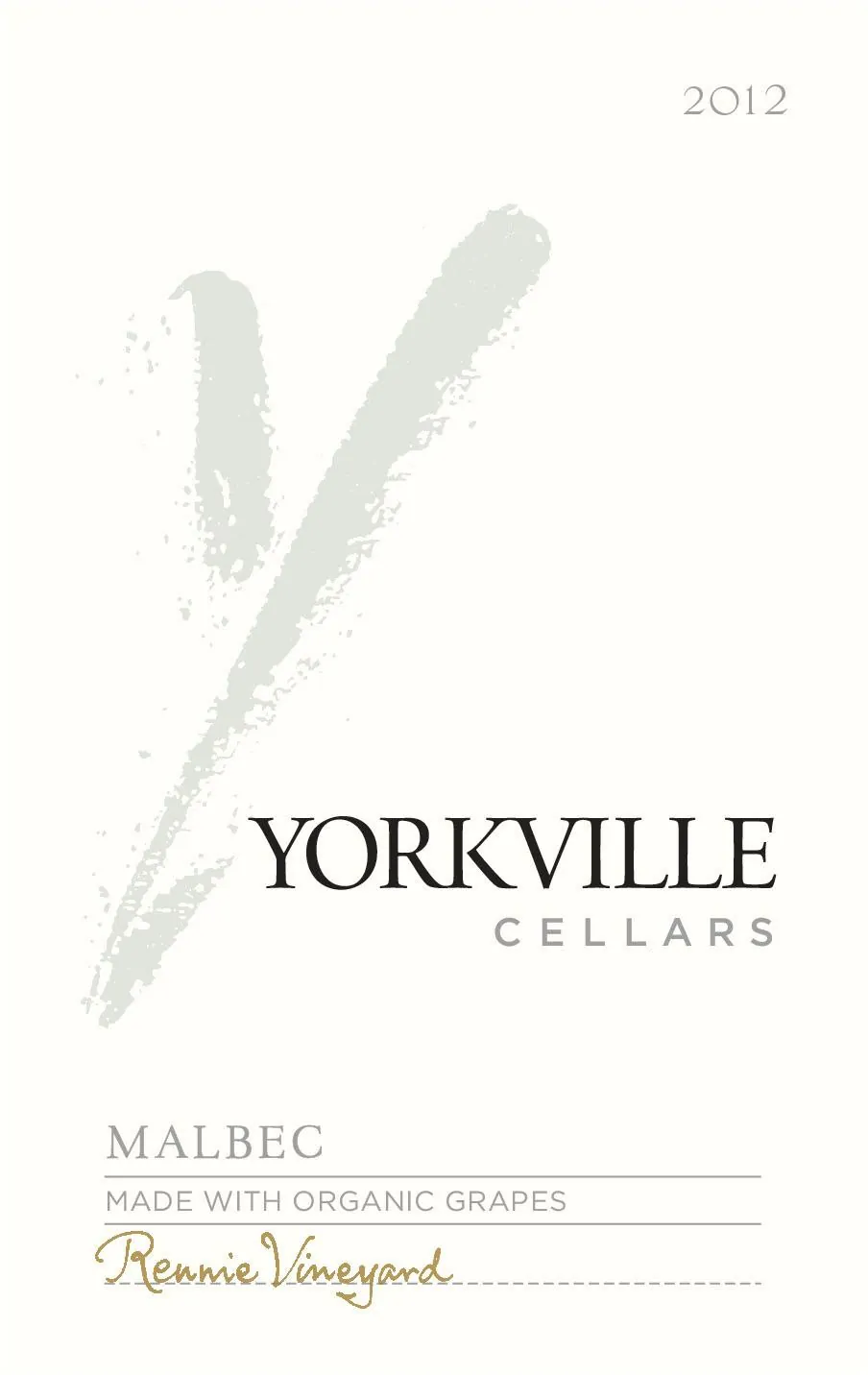 Rennie Vineyard Malbec Bottle