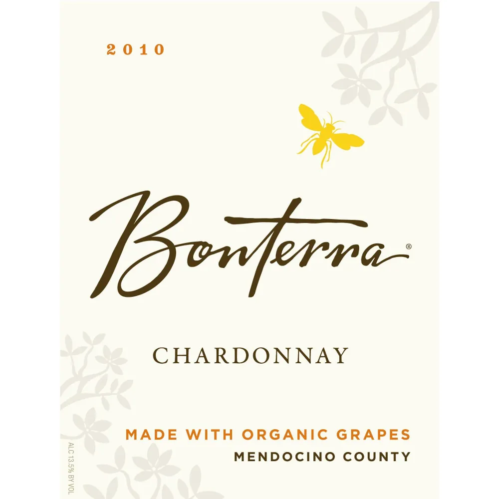 Organically Grown Chardonnay Bottle