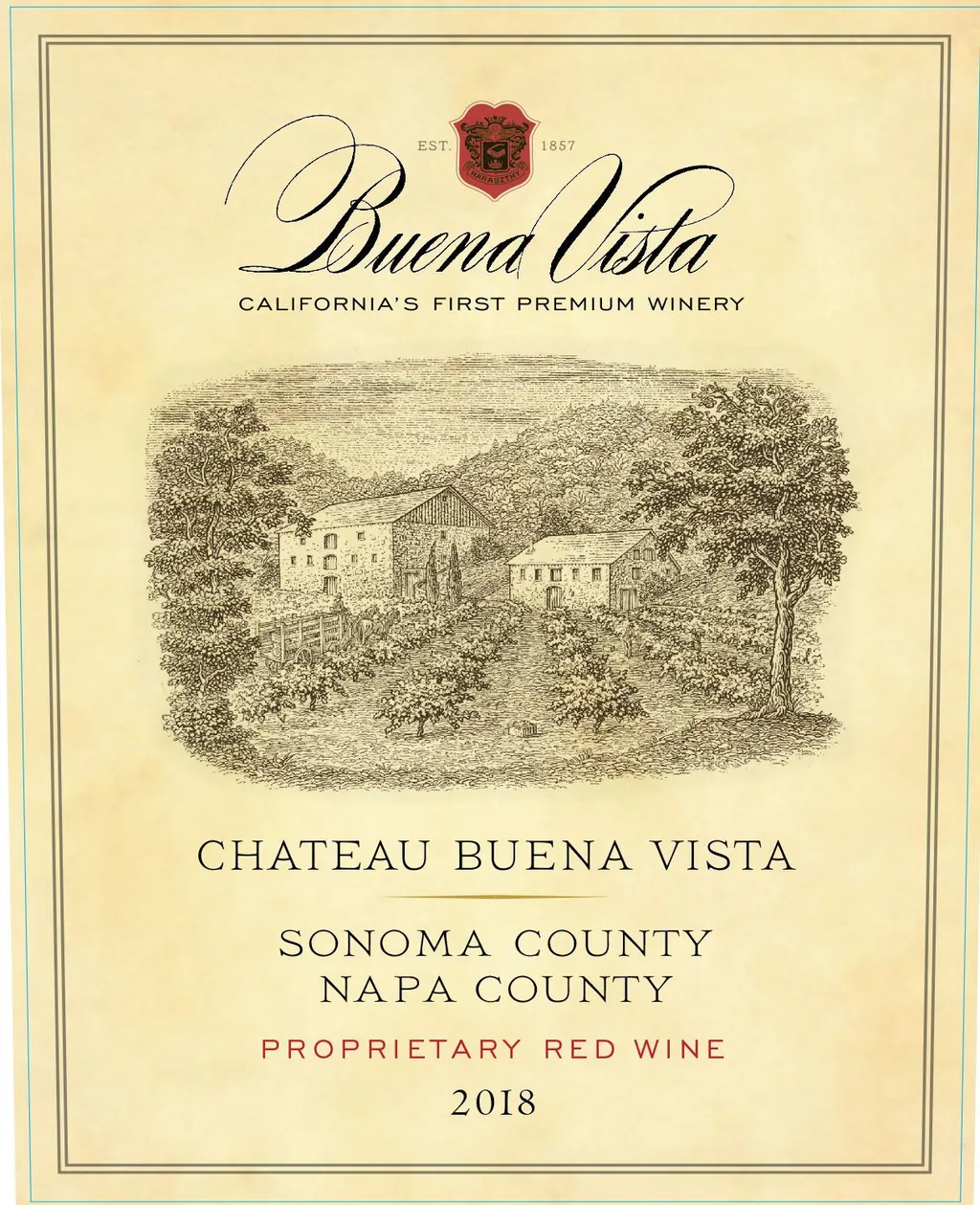 Chateau Buena Vista Proprietary Red Bottle