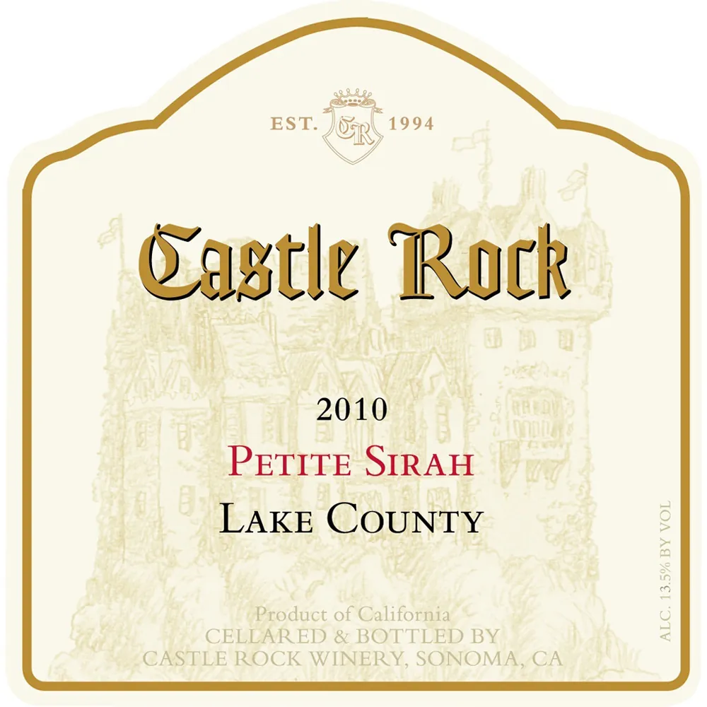 Castle Rock Petite Sirah Bottle