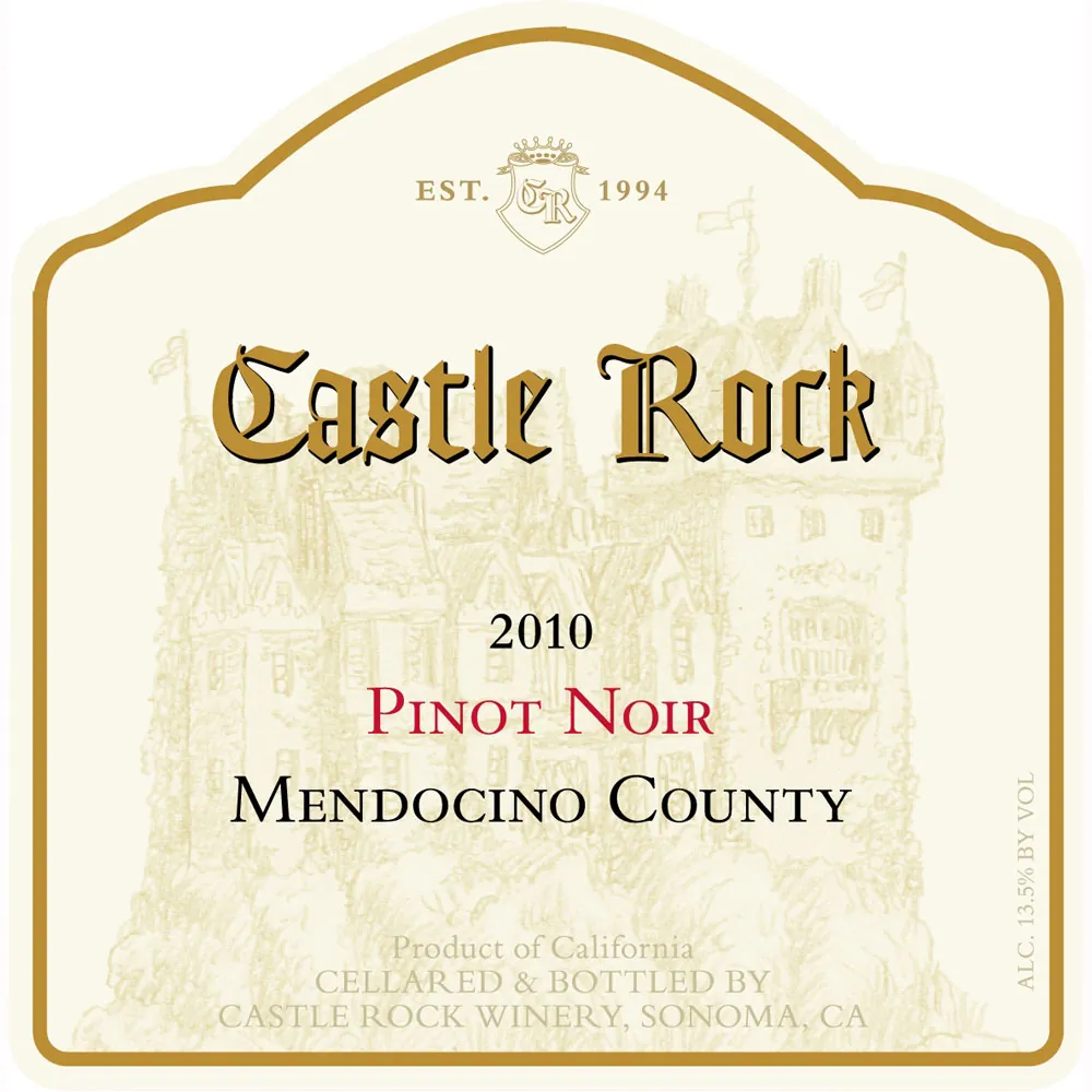 Mendocino County Pinot Noir Bottle