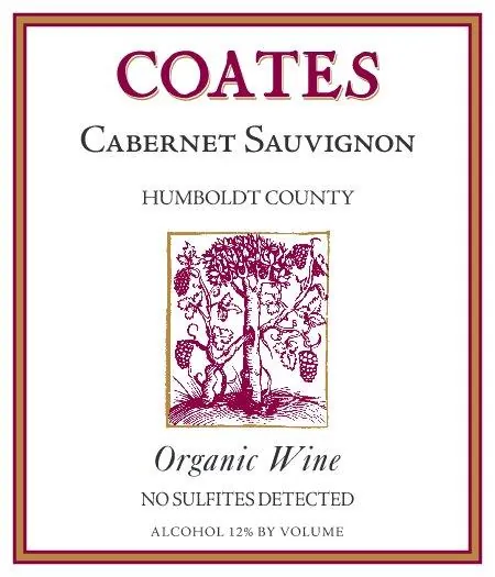 Organic Cabernet Sauvignon Bottle