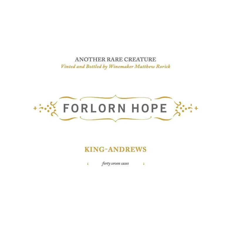 King Andrews White Wine Bottle