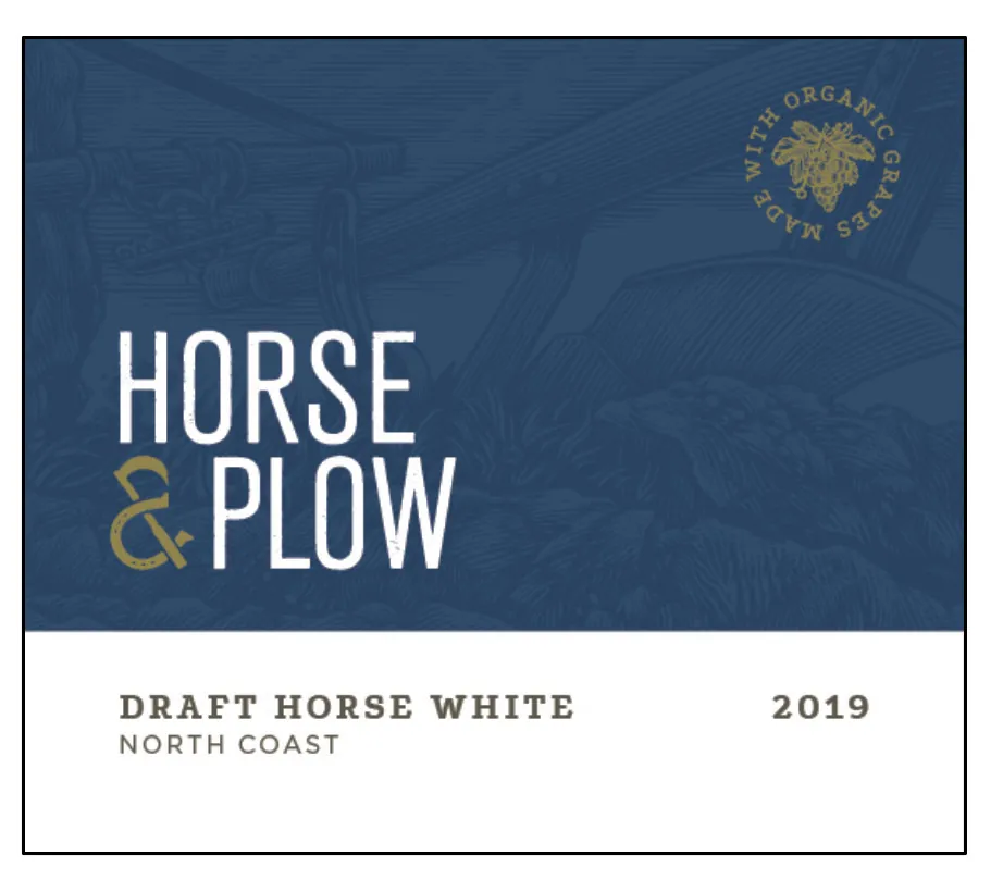 Draft Horse White Bottle