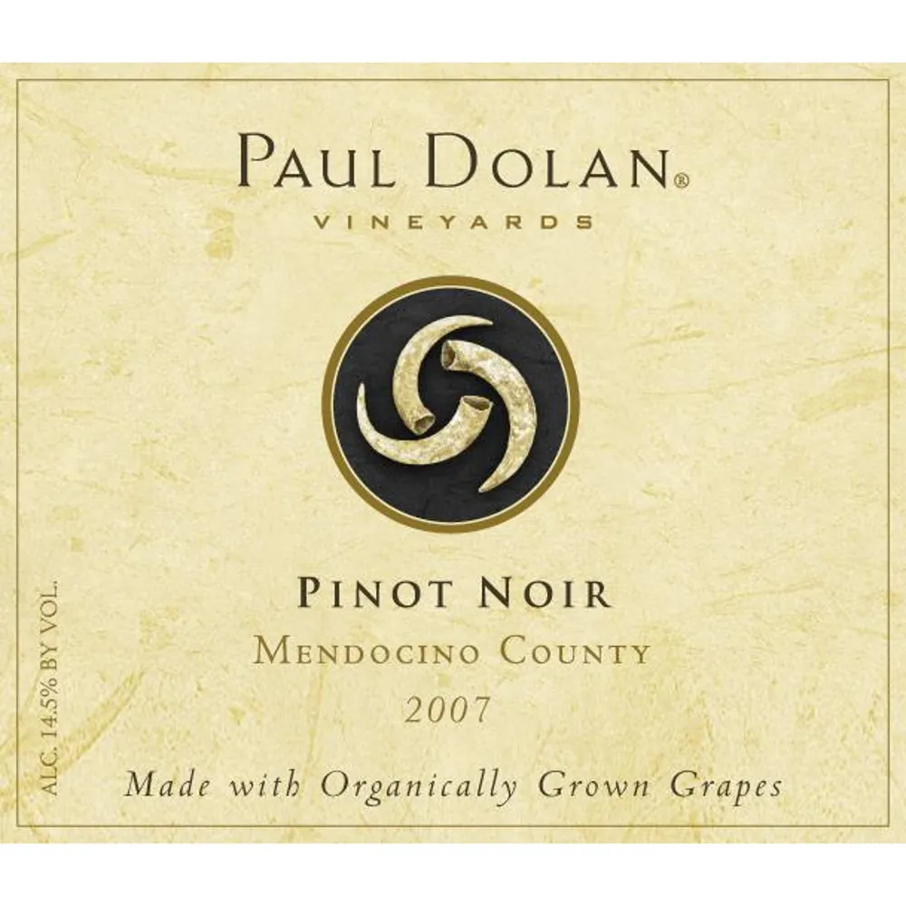 Organic Pinot Noir Bottle