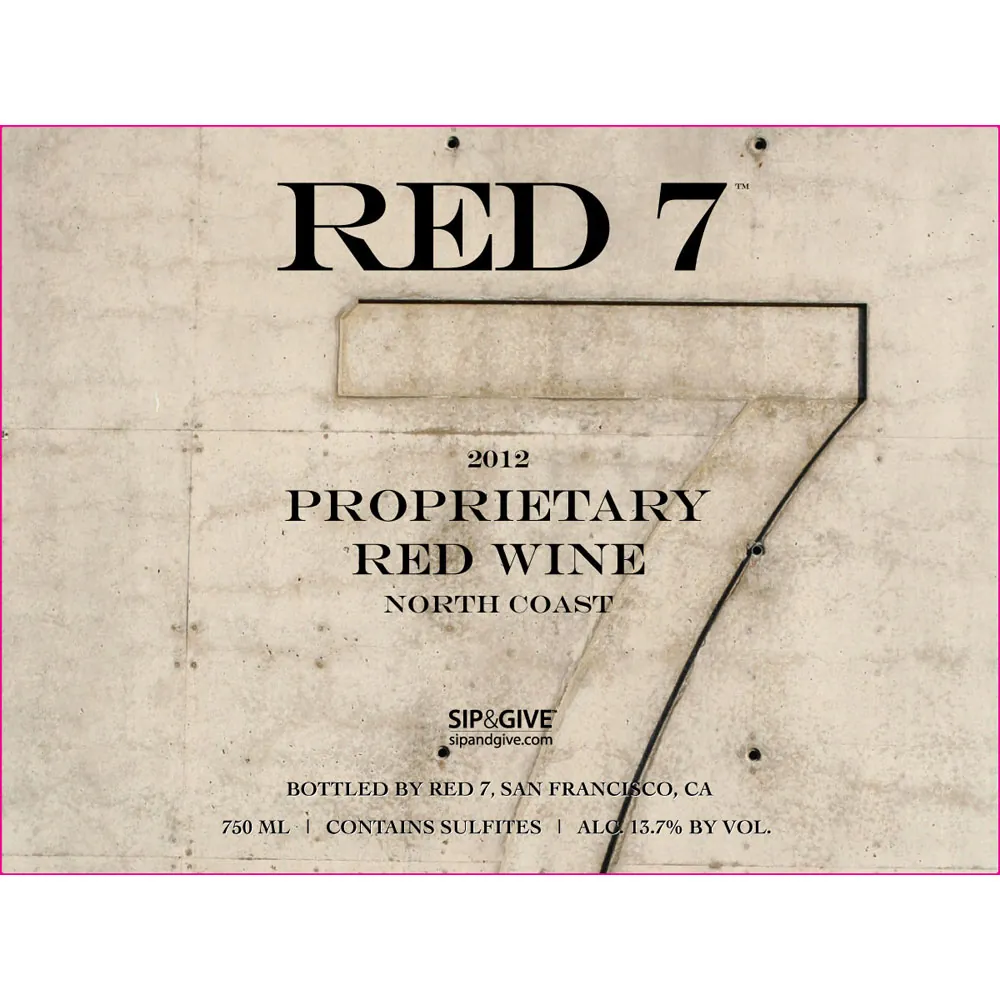 Proprietary Red Blend Bottle