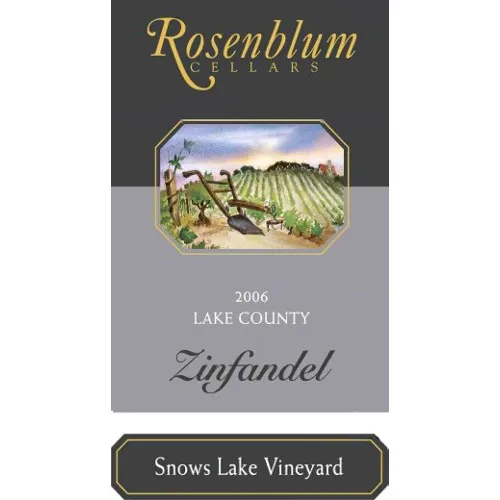 Snows Lake Vineyard Zinfandel Bottle
