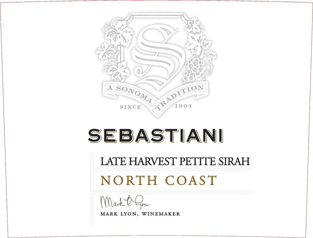 Late Harvest Petite Sirah Bottle