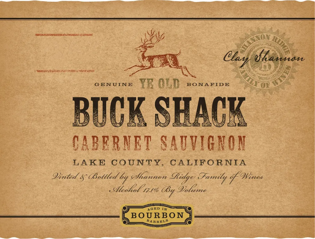 Buck Shack Bourbon Barrel Cabernet Sauvignon Bottle