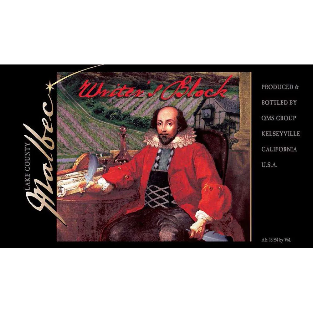 Writer's Block Malbec Bottle