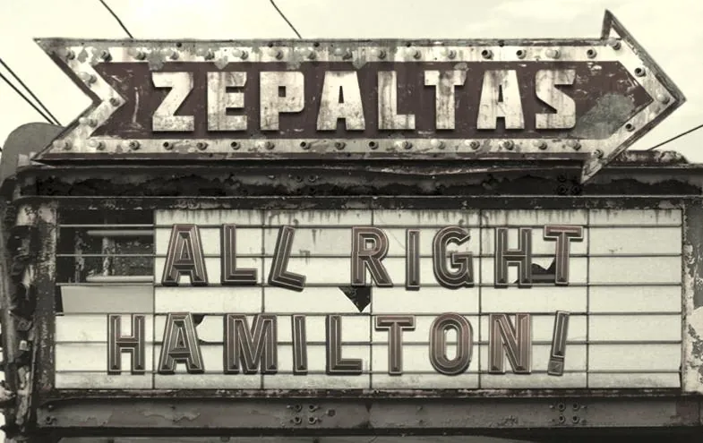 Zepaltas All Right Hamilton White Bottle