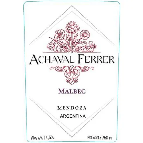 Achaval-Ferrer Mendoza Malbec Bottle