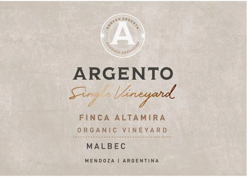 Single Vineyard Altamira Malbec Bottle