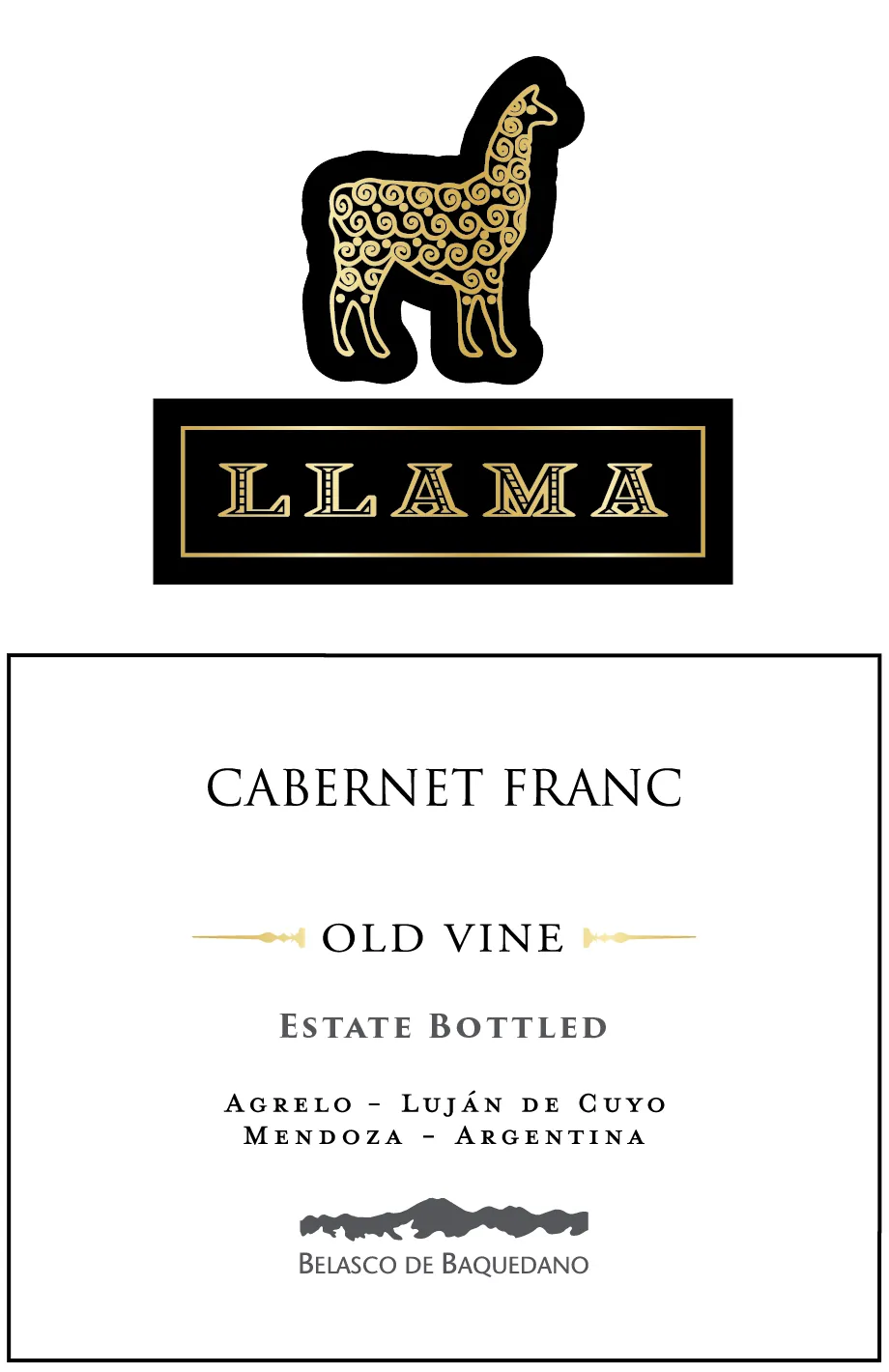 Llama Cabernet Franc Bottle